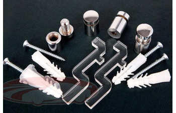 Акриловая витрина для 2 моделей автомобилей, черный