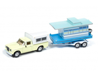 STUDEBAKER Pickup with Houseboat (1960), light yellow