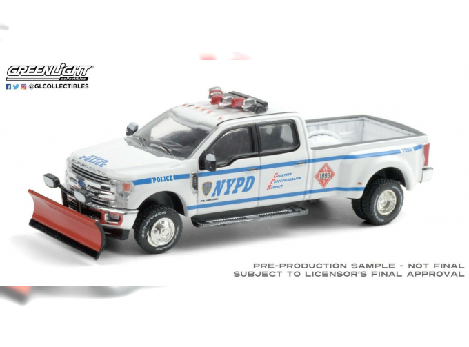 FORD F-350 Dually "New York City Police Department" (NYPD) with Snow Plow (снегоуборочная) 2019