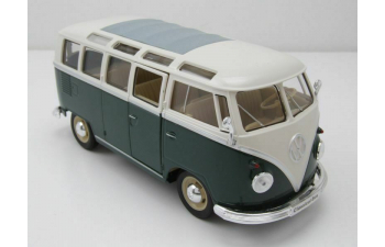 Volkswagen Bus Lowrider 1962 зеленый с белым