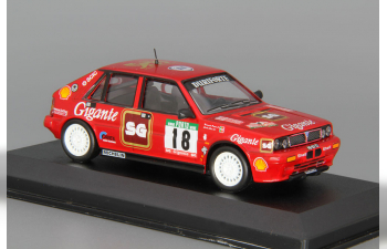 LANCIA Delta HF 4WD C.Bica - F.Prata (1988), red