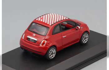 FIAT 500 (2007), red tuning