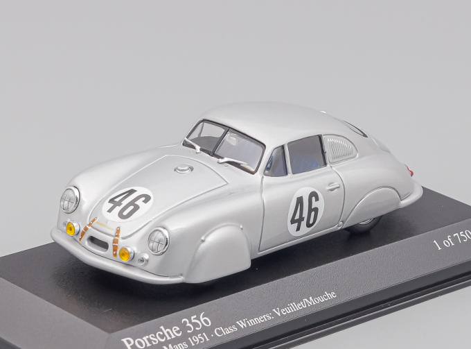 PORSCHE 356 #48 Veuillet / Mouche Class Winners 24h Le Mans (1951), silver
