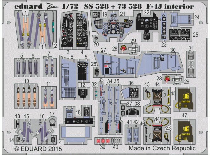 Фототравление для F-4J interior S.A.