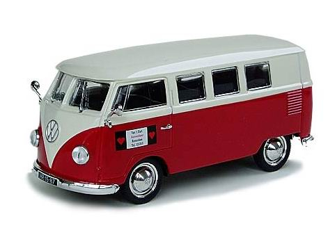 VOLKSWAGEN T1 Kombi 1955, White/Red