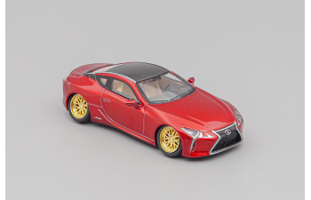 LEXUS LC500 HellaFlush (2017), red