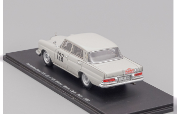 MERCEDES-BENZ 220 SE №128 Winner Rally Monte-Carlo (W.Schock - R.Moll) 1960, grey