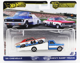 CHEVROLET Chevy Ramp Truck With CHEVROLET Chevelle №66 Racing (1966), Blue White Red