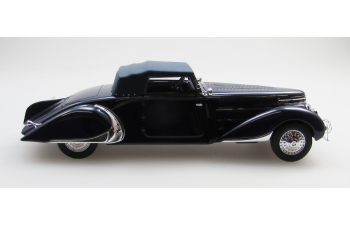 DELAGE D8-85 cabriolet by Chapron top up (1935), black