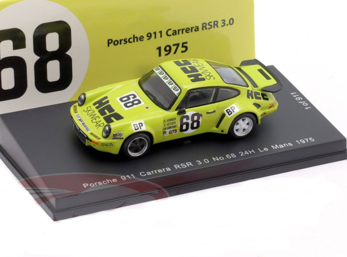 PORSCHE 911 Carrera RSR 3.0 №68 24h LeMans Jean-Robert Corthay, Florian Vetsch, Guy Verrier (1975)