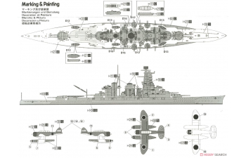 Сборная модель корабль IJN BATTLESHIP HARUNA