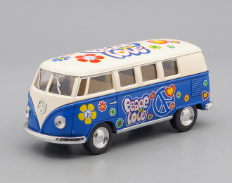 VOLKSWAGEN Classical Bus Peace and Love (1962), beige / blue