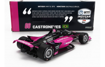 HONDA Team Transcard Meyer Shank Racing N 06 Indianapolis Indy 500 Indycar Series (2023) H.Castroneves, Black Pink