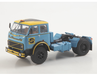 МАЗ-5429 SovTransavto седельный тягач, голубой / желтый