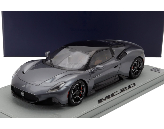 MASERATI Mc20 Gloss Black Roof (2020) - Con Vetrina - With Showcase, Grigio Mistero - Grey Met Black