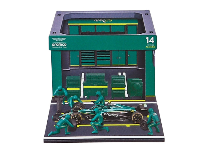 ASTON MARTIN AMR25 #14 Fernando Alonso Pit Pass Set (2025), green