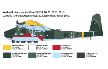 Сборная модель MESSERSCHMITT Me 323 Gigant Military Airplane 1941