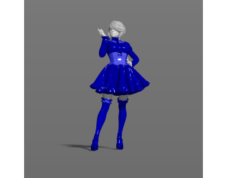 Фигура Горничная в чулках, окрашенная