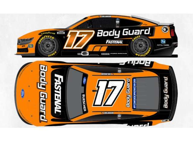 Ford Mustang #17 Chris Buescher *Body Guard*, orange/black 2026