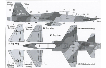 Декаль для T-38C Talon Pt.1 (wide intakes)