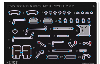 Сборная модель Мотоциклы BMW R75 и KS750