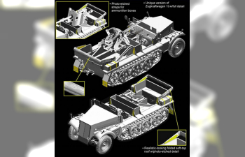 Сборная модель САУ 5cm PaK 38 (Sf) auf Zugkraftwagen 1t