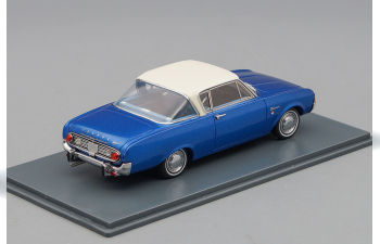 FORD Taunus 17M P3 Coupe (1962), metallic blue / white