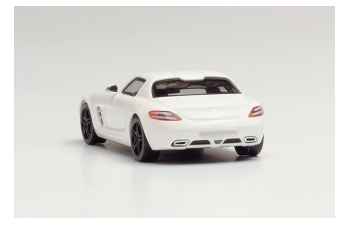 MERCEDES-BENZ SLS AMG (black rims), white