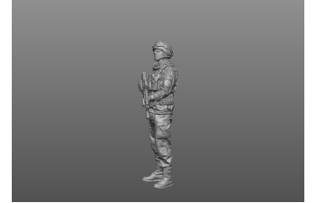 Фигурка Солдат 1 в очках (под покраску)