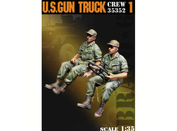 Фигурки экипаж американского грузовика с оружием (1) / US Gun Truck Crew (1)
