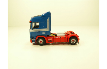 SCANIA highline 4x2 Henk Wind тягач, масштаб 1:50, красно-синий