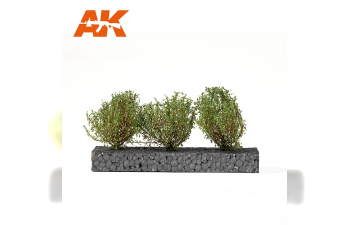 DARK GREEN BUSHES 4-6cm -1:35 / 75 mm / 90 mm