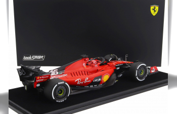 FERRARI F1 Sf-23 Team Scuderia Ferrari №16 3rd Azerbaijan Gp (2023) Charles Leclerc - Con Vetrina - With Showcase, Red Black