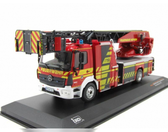 MERCEDES-BENZ Atego 1530 Metz-Rosenbauer DLA(K) 23/12 "Fire Brigade Hofhein" пожарная лестница (2018), red