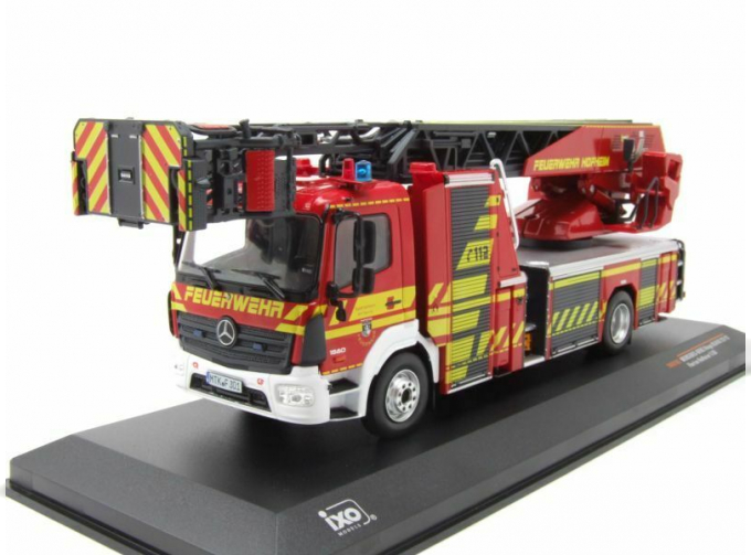 MERCEDES-BENZ Atego 1530 Metz-Rosenbauer DLA(K) 23/12 "Fire Brigade Hofhein" пожарная лестница (2018), red