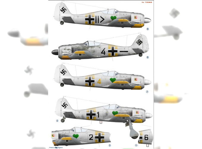 Декаль для Fw-190 A4 Jg 54