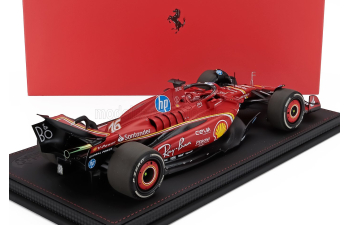 FERRARI F1 Sf-24 Team Scuderia Ferrari №16 Winner Austin Usa Gp (2024) Charles Leclerc - Con Vetrina - With Showcase, Red Black