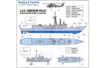 Сборная модель U.S.S. Ingraham FFG-61