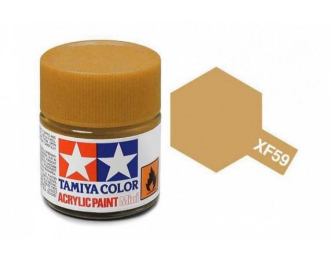 Краска акриловая пустынно-желтый матовый XF-59 Desert Yellow, 10мл.