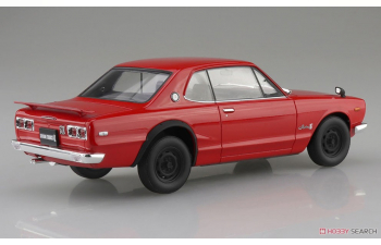 Сборная модель Nissan Skyline 2000GT-R (1970), red