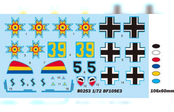 Сборная модель Bf109E-3 Easy Assembly