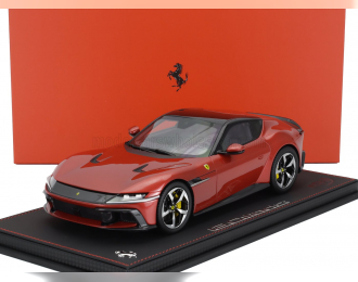 FERRARI 12 Cilindri Coupe V12 830cv (2024) - Con Vetrina - With Showcase, Rosso Imola - Red Met