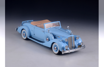 PACKARD Twelve 1407 Bohman & Schwartz Convertible Coupe 1936 Light Blue