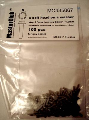 Головка болта на шайбе (ключ 1,2 мм; установочное отверстие 1,0 мм)