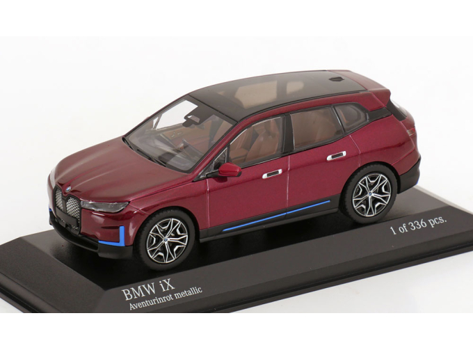 BMW iX (2022), red metallic