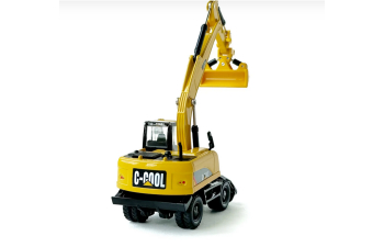 Экскаватор колесный, желтый