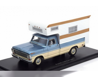 кемпер FORD F-100 Camper 1968 Metallic Light Blue/Beige