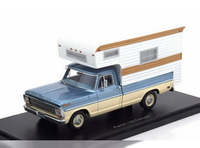 кемпер FORD F-100 Camper 1968 Metallic Light Blue/Beige