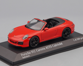 PORSCHE 911 (991.2) Carrera 4GTS Cabriolet (2017), red