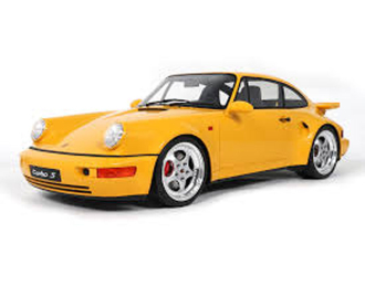 PORSCHE 911 (964) Turbo S (1994), yellow